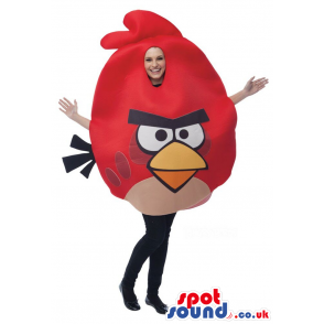 Cute Red Angry Birds Character Adult Size Costume. - Custom