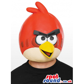 Cute Red Angry Birds Character Adult Size Mask Head - Custom