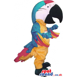 Amazing Colorful Parrot Plush Mascot With Huge Head And Beak -