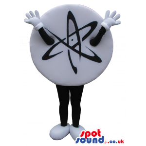 Customizable Atom Symbol Or Logo Mascot With No Face. - Custom