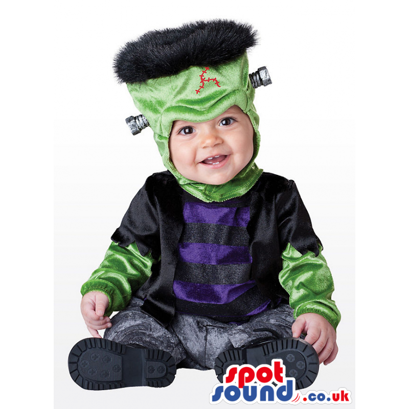 Cute Halloween Frankenstein Baby Child Size Costume Disguise -