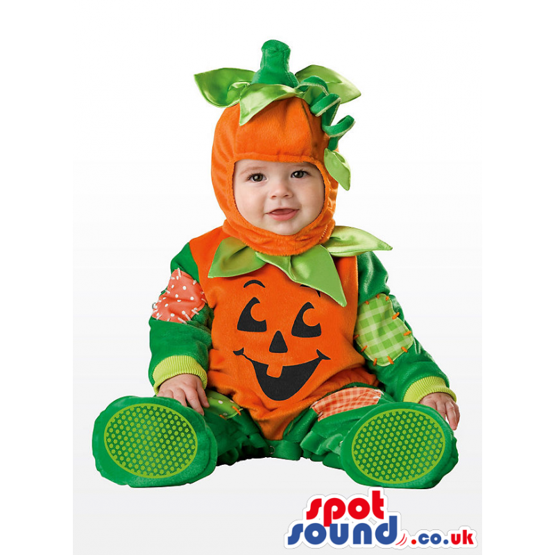 Cute Halloween Pumpkin Baby Child Size Costume Disguise -