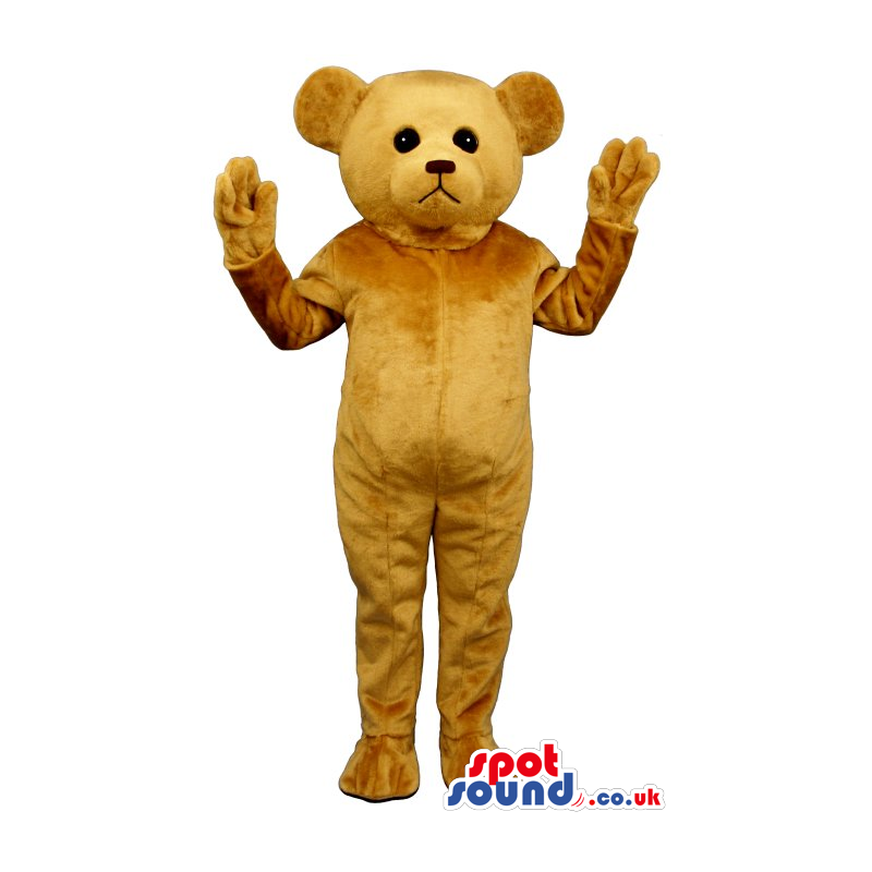 Classic Brown Teddy Bear Plush Mascot With A Sad Fac - Custom