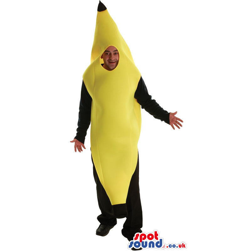Cute Yellow Banana Fruit Character Adult Size Costume - Custom
