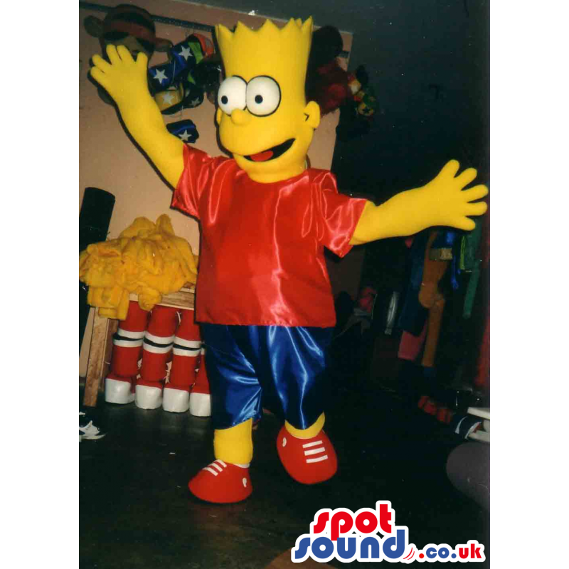 Bart Simpson Popular Cartoon Character Big Plush Mascot -