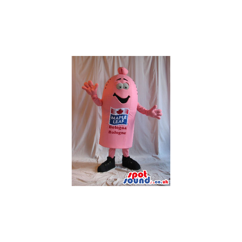 Pink Mapel Syrup Bottle Plush Mascot With Logo Na Text - Custom