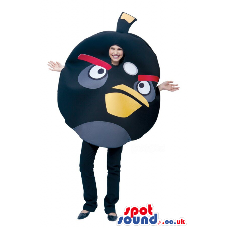 Cute Black Angry Birds Character Adult Size Costume. - Custom