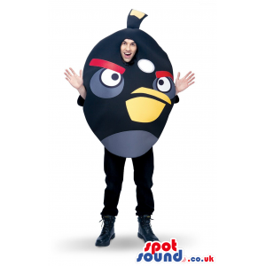 Cute Black Angry Birds Character Adult Size Costume. - Custom