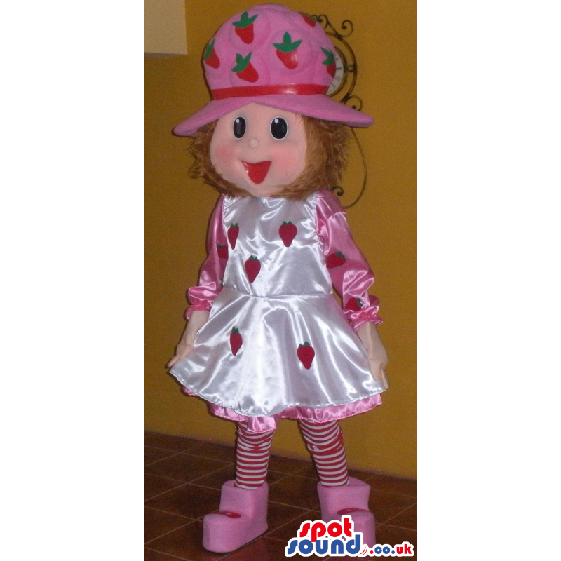 Strawberry Shortcake Shinny Children Cartoon Character Mascot -