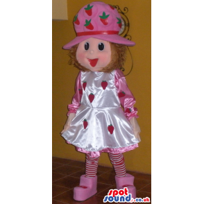 Strawberry Shortcake Shinny Children Cartoon Character Mascot -