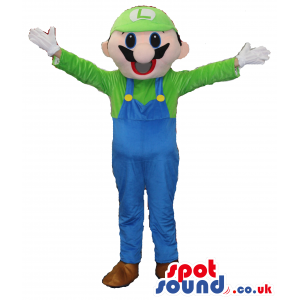 Mario Bros. Luigi Video Game Character Plush Mascot - Custom