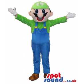 Mario Bros. Luigi Video Game Character Plush Mascot - Custom