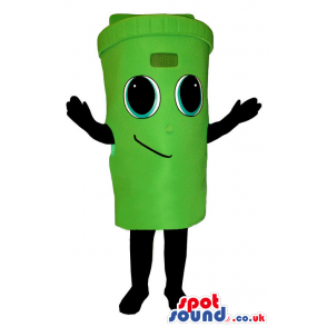 Cute Green Trash Can Or Recycling Box Plush Mascot - Custom