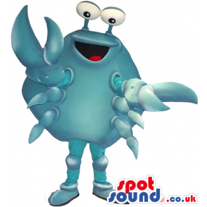 Customizable Cartoon Blue Crab Sea Animal Plush Mascot - Custom