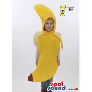 Funny Yellow Banana Fruit Plush Children Size Costume - Custom