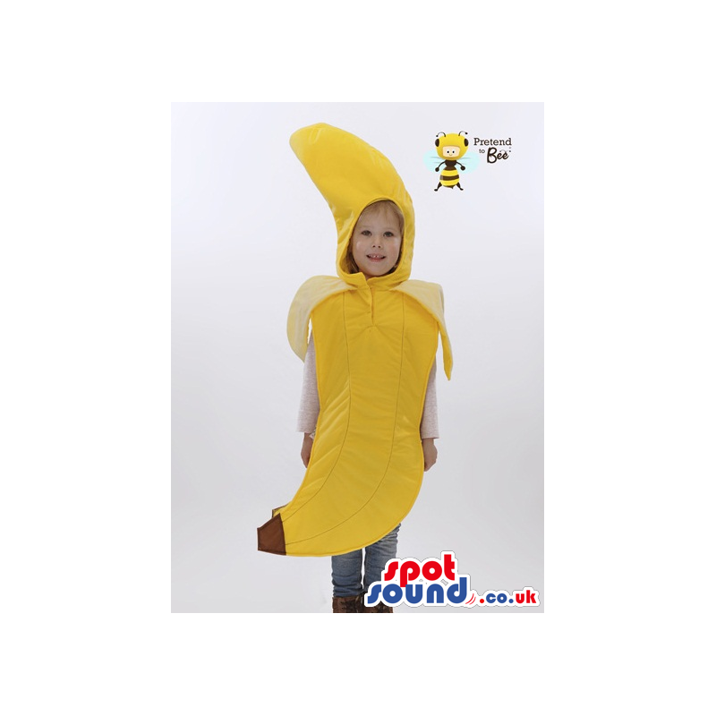 Funny Yellow Banana Fruit Plush Children Size Costume - Custom