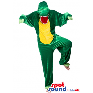 Amazing Green Crocodile Mascot Or Halloween Adult Size Costume