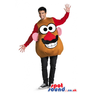 Amazing Mr. Potato Mascot Or Halloween Adult Size Costume -
