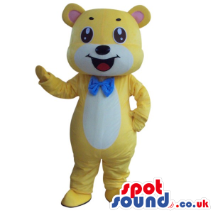 Fantasy Cute Yellow And White Teddy Bear Plush Masco - Custom