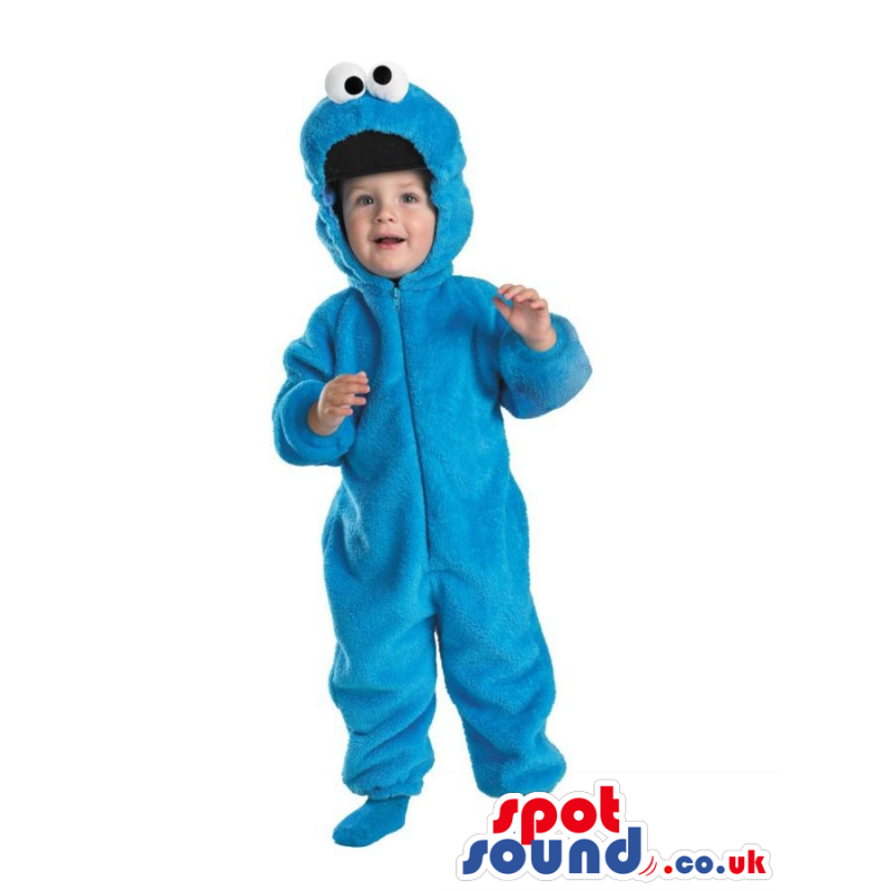 Blue Sesame Street Cookie Monster Plush Baby Size Costume -