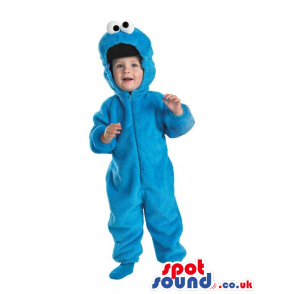 Blue Sesame Street Cookie Monster Plush Baby Size Costume -