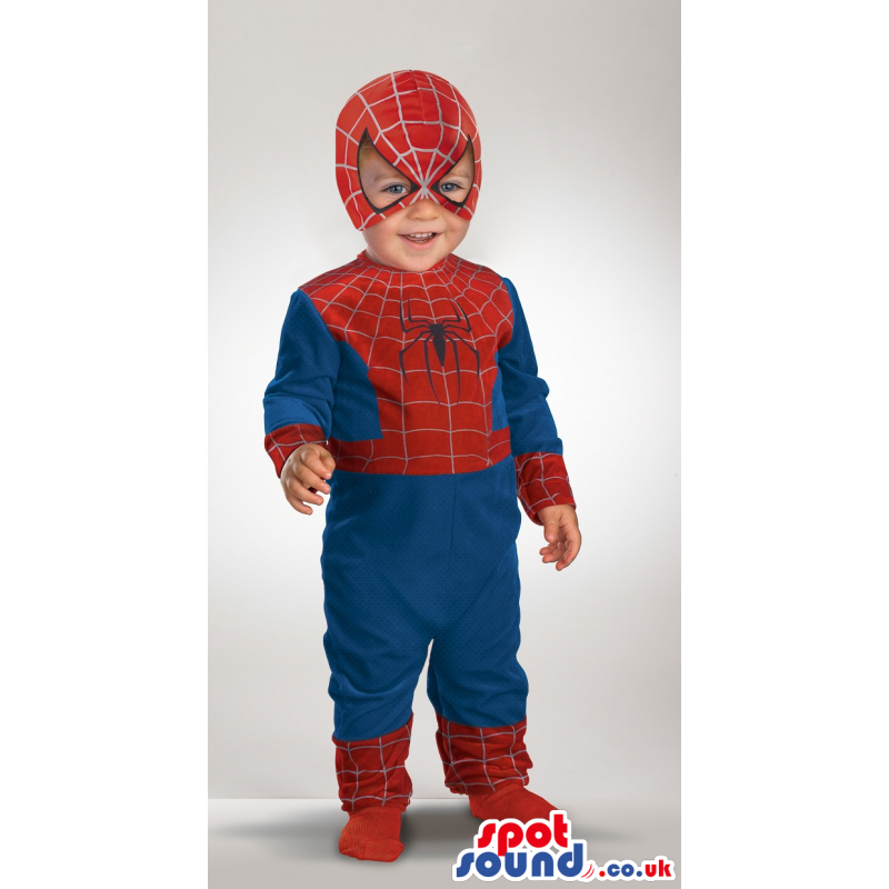 Cool Spiderman Comic Cartoon Character Baby Size Costume -