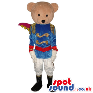Teddy Bear Boy Animal Plush Mascot With Groom Or Prince