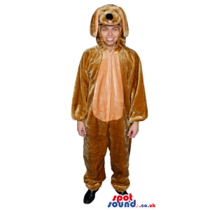 Cute Brown Dog With Long Ears Adult Size Funny Costume - Custom