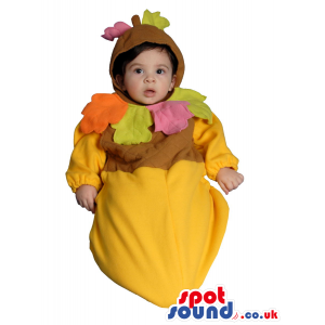 Cute Autumn Leaves Plush Baby Size Funny Costume - Custom