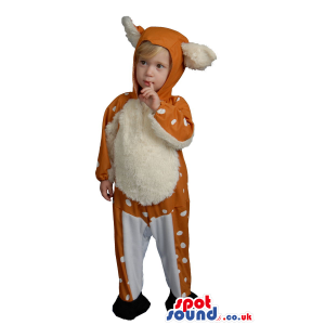 Cute Brown Deer Plush Children Size Funny Costume - Custom