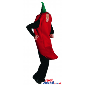Red Pepper Vegetable Mascot Or Adult Size Costume - Custom