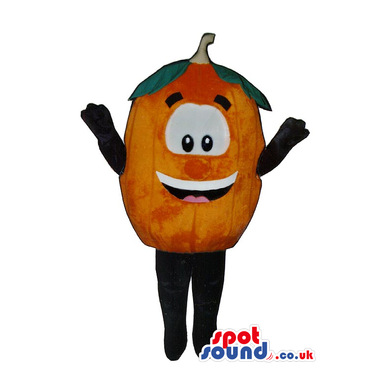 Cute Happy Red Apple Fruit Mascot With A Smiling Face - Custom