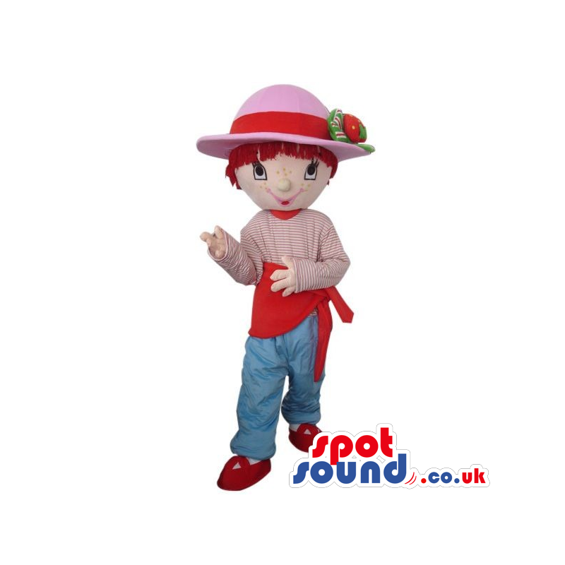 Strawberry Shortcake Children Cartoon Character Mascot - Custom