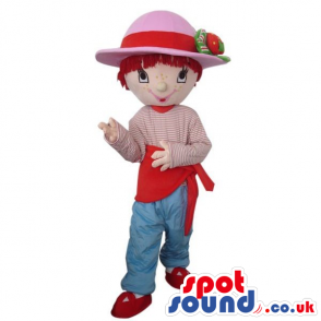 Strawberry Shortcake Children Cartoon Character Mascot - Custom