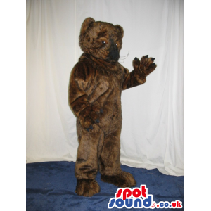 Customizable All Dark Brown Bear Animal Plush Mascot - Custom