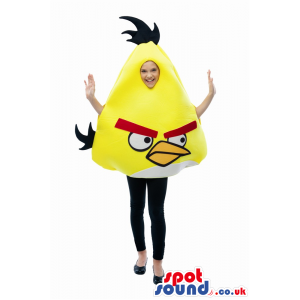 Cute Yellow Angry Birds Character Children Size Costume. -