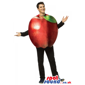 Realistic Big Red Apple Fruit Plush Adult Size Costume - Custom