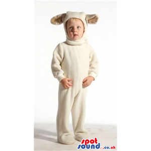 Cool White Sheep Animal Plush Children Size Costume - Custom
