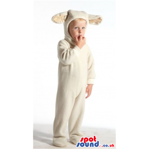 Cool White Sheep Animal Plush Children Size Costume - Custom