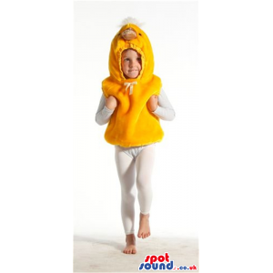 Cute Yellow Chicken Animal Plush Children Size Costume - Custom