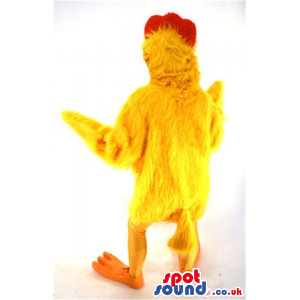 Customizable Yellow And Red Chicken Or Hen Plush Mascot -