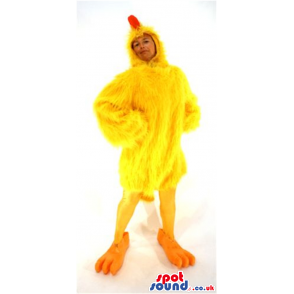 Cute Big Yellow Chicken Hen Plush Adult Size Costume - Custom