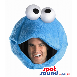 Blue Cookie Monster Character Plush Adult Size Costume. -