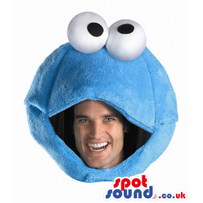 Blue Cookie Monster Character Plush Adult Size Costume. -