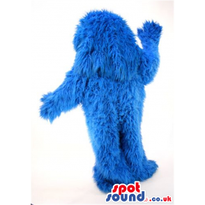 Blue Hairy Cookie Monster Character Plush Mascot - Custom