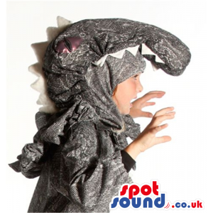 Amazing Cool Grey Dragon Plush Children Size Costume - Custom