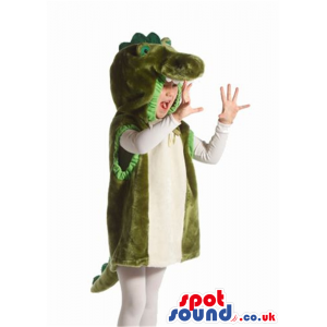 Green Dragon Plush Children Size Half-Length Costume - Custom