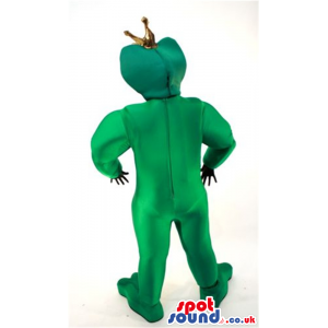 Green Shinny Hunter Frog Adult Size Costume With An Arrow -