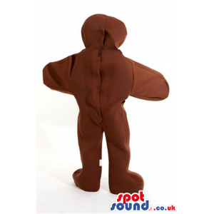 Ginger Bread Man Cake Plush Mascot With Red Buttons - Custom