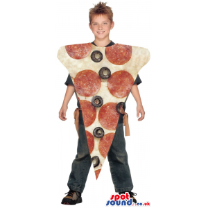 Cool Big Pepperoni Pizza Slice Children Size Costume - Custom